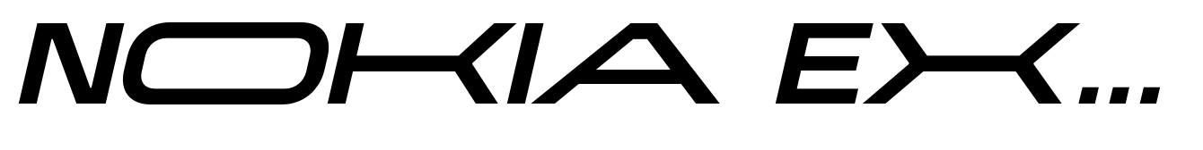 Nokia Expanded Semi Bold Italic